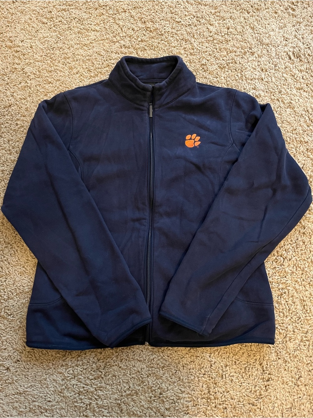 Clemson Navy Full-Zip Jacket